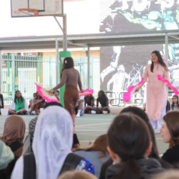 Students celebrating Unified Day at Colyton High School