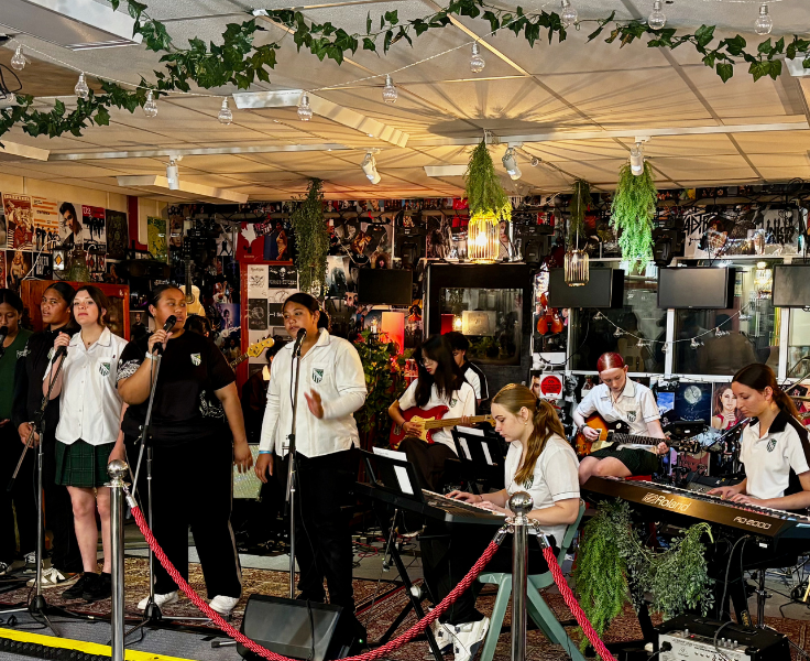 a group of student performing a musical ensemble